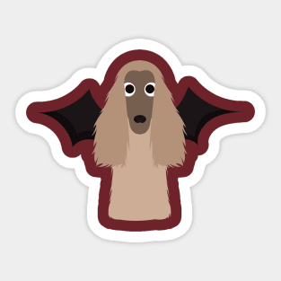 Afghan Hound Halloween Fancy Dress Costume Sticker